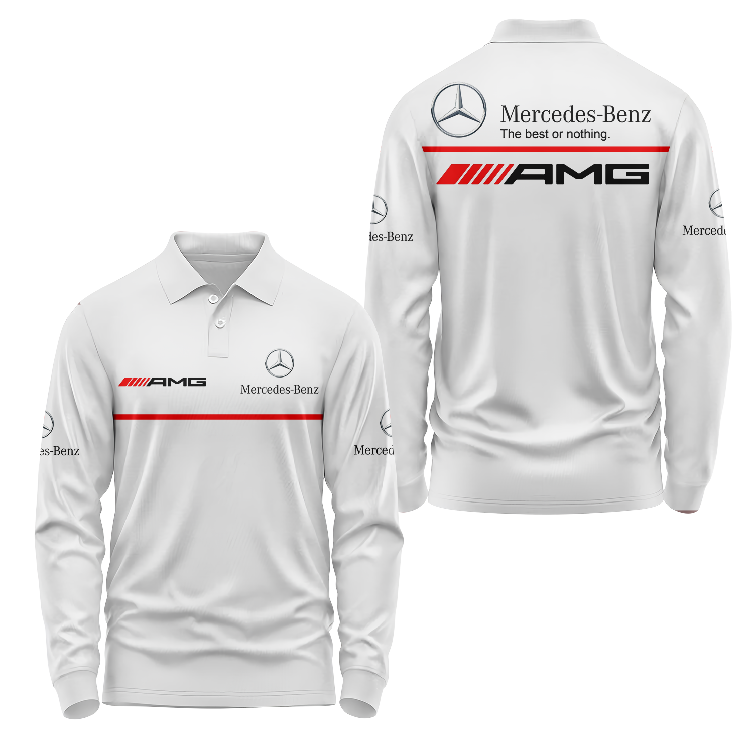 Mercedes Long Sleeve Polo USPL004