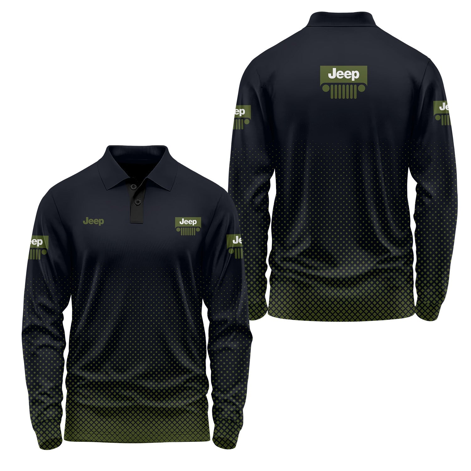 Jeep Long Sleeve Polo USPL471