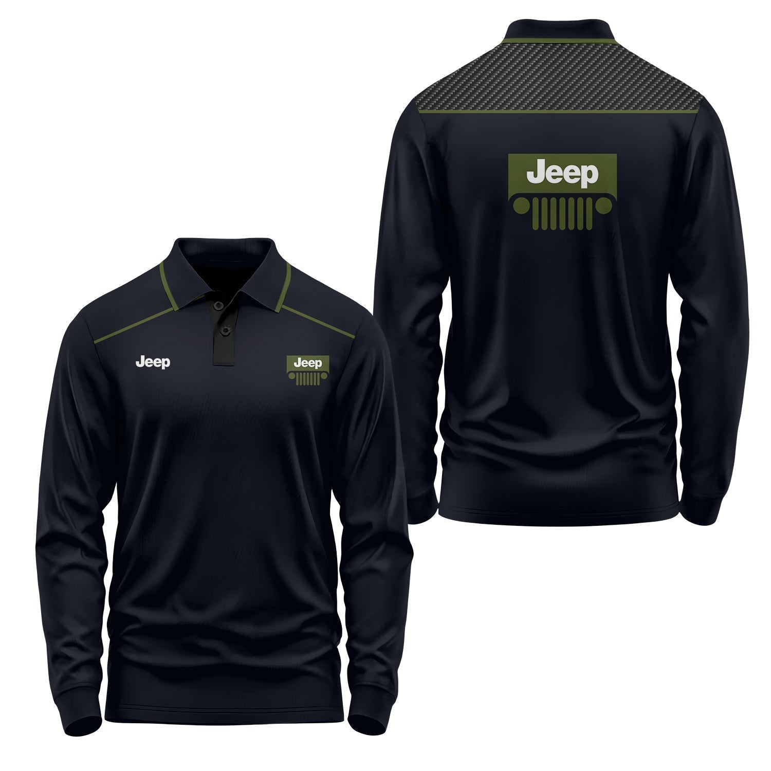 Jeep Long Sleeve Polo USPL455