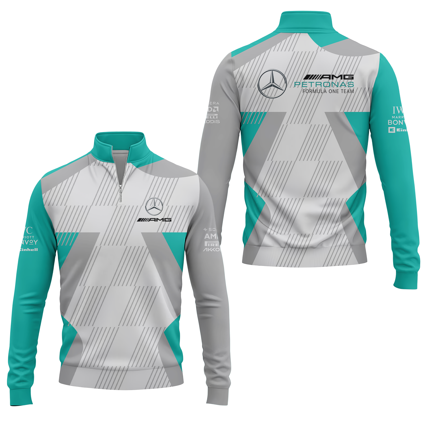 Custom Mercedes Quarter-zip Pullover USPL017