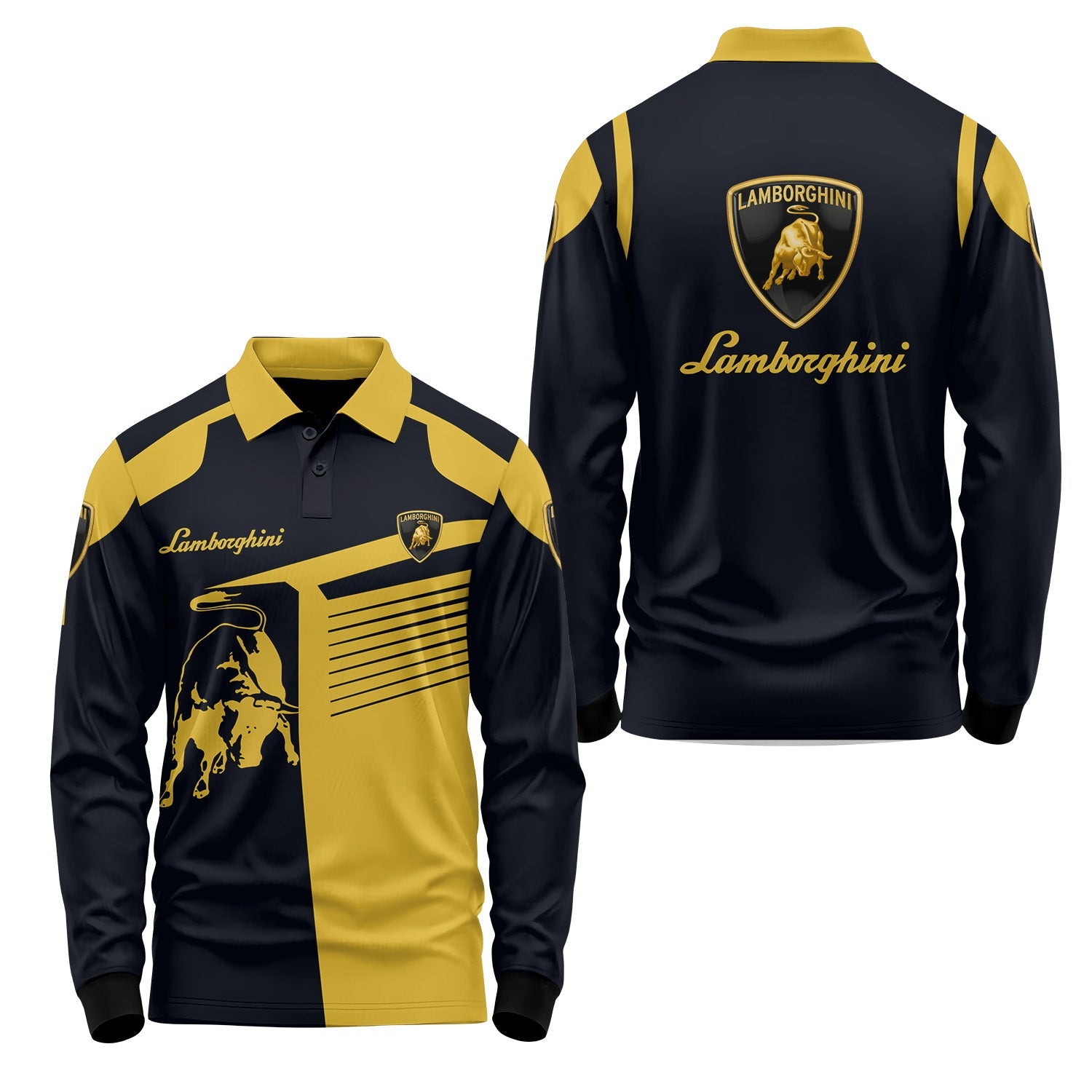 Lamborghini Long Sleeve Polo USPL693
