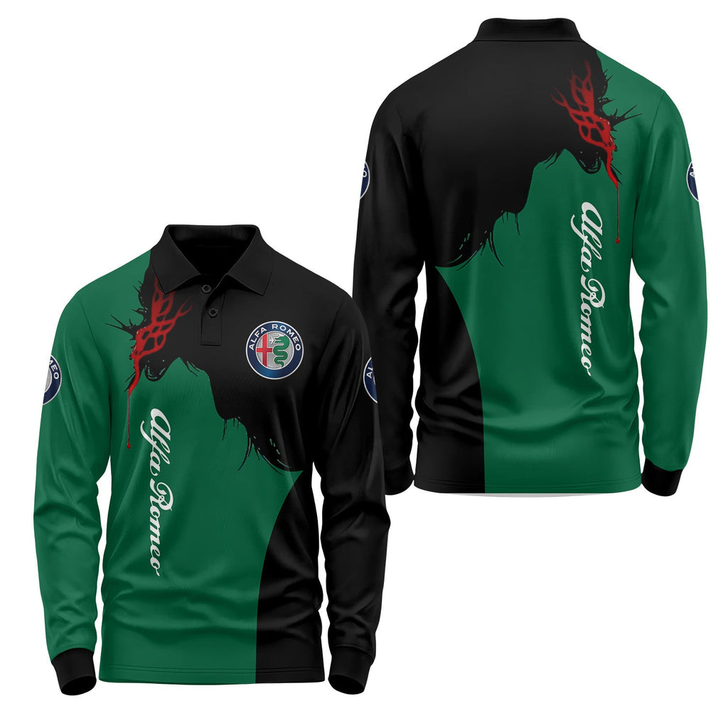 Alfa Romeo Long Sleeve Polo USPL606