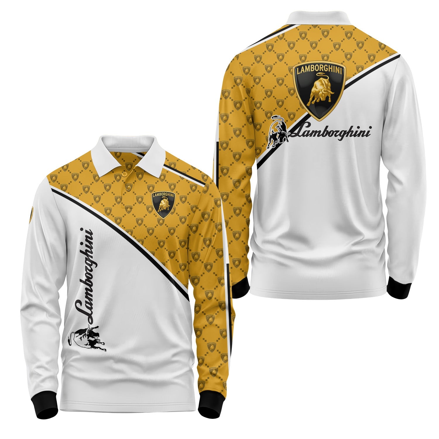 Lamborghini Long Sleeve Polo USPL703