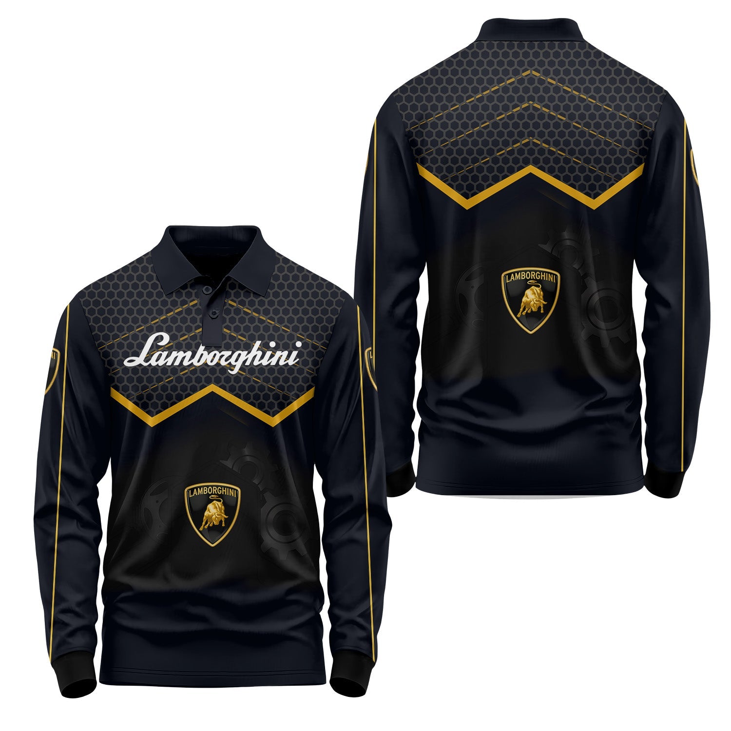 Lamborghini Long Sleeve Polo USPL681