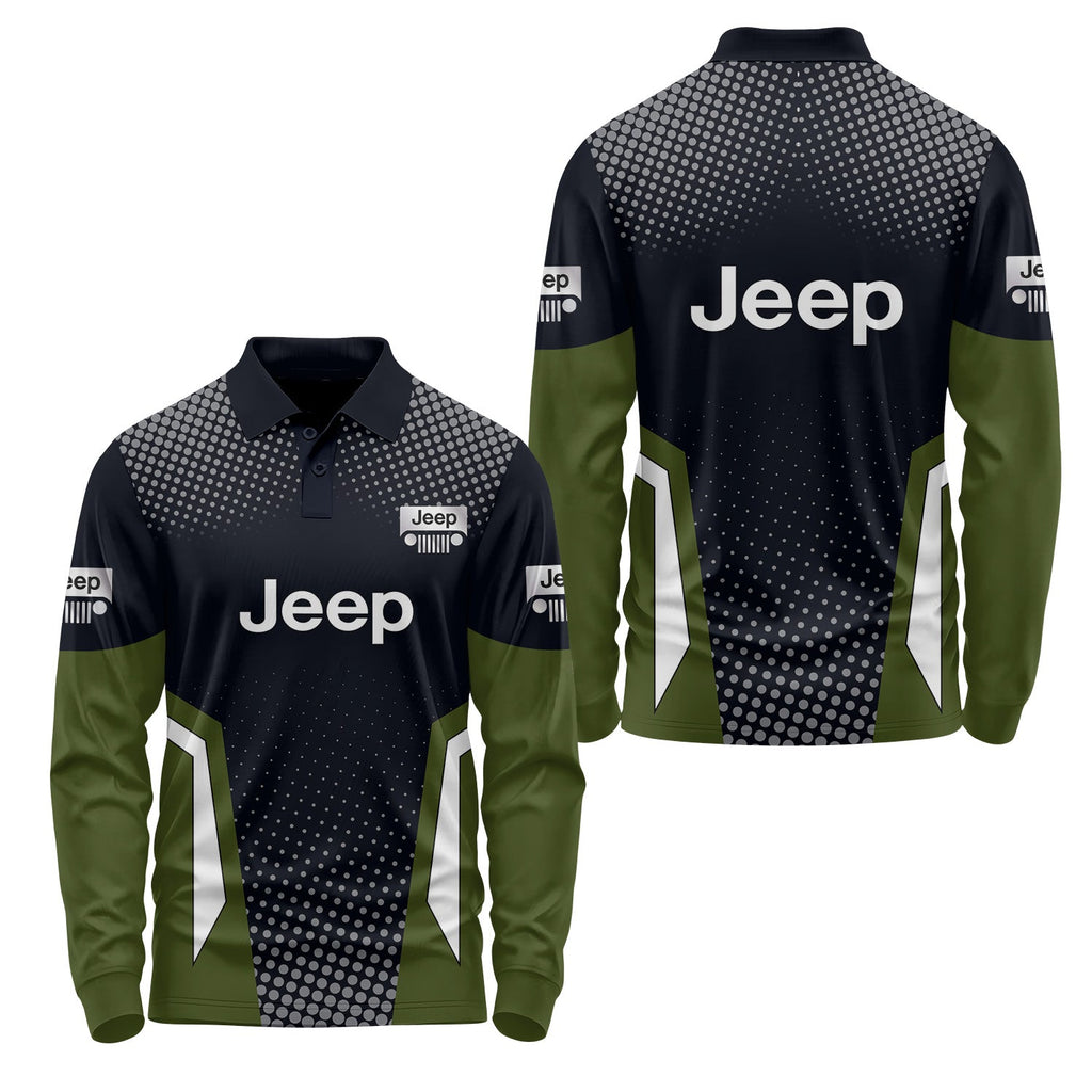 Jeep Long Sleeve Polo USPL435