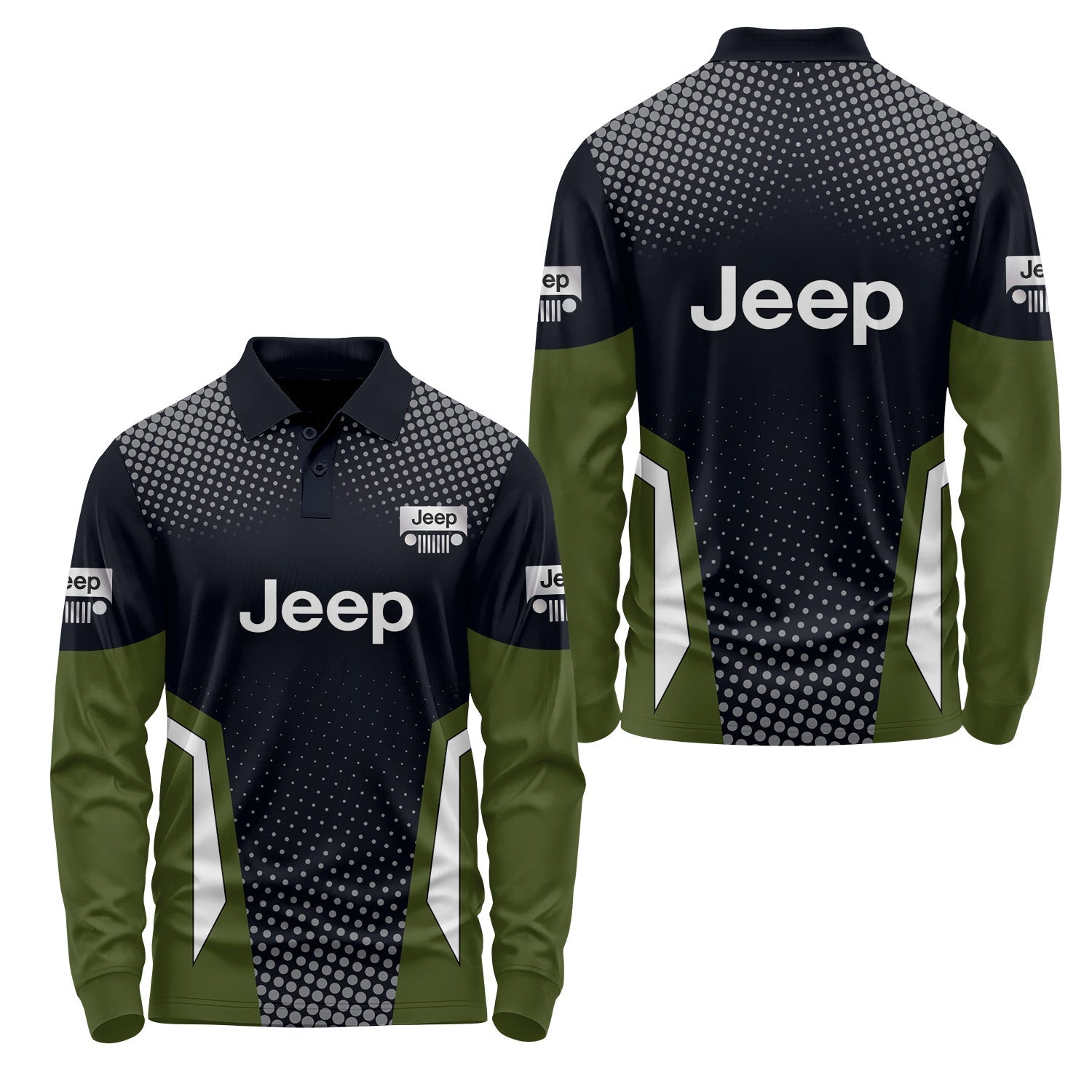 Jeep Long Sleeve Polo USPL435