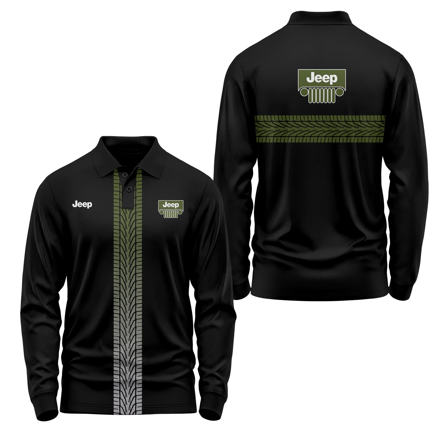 Jeep Long Sleeve Polo USPL469