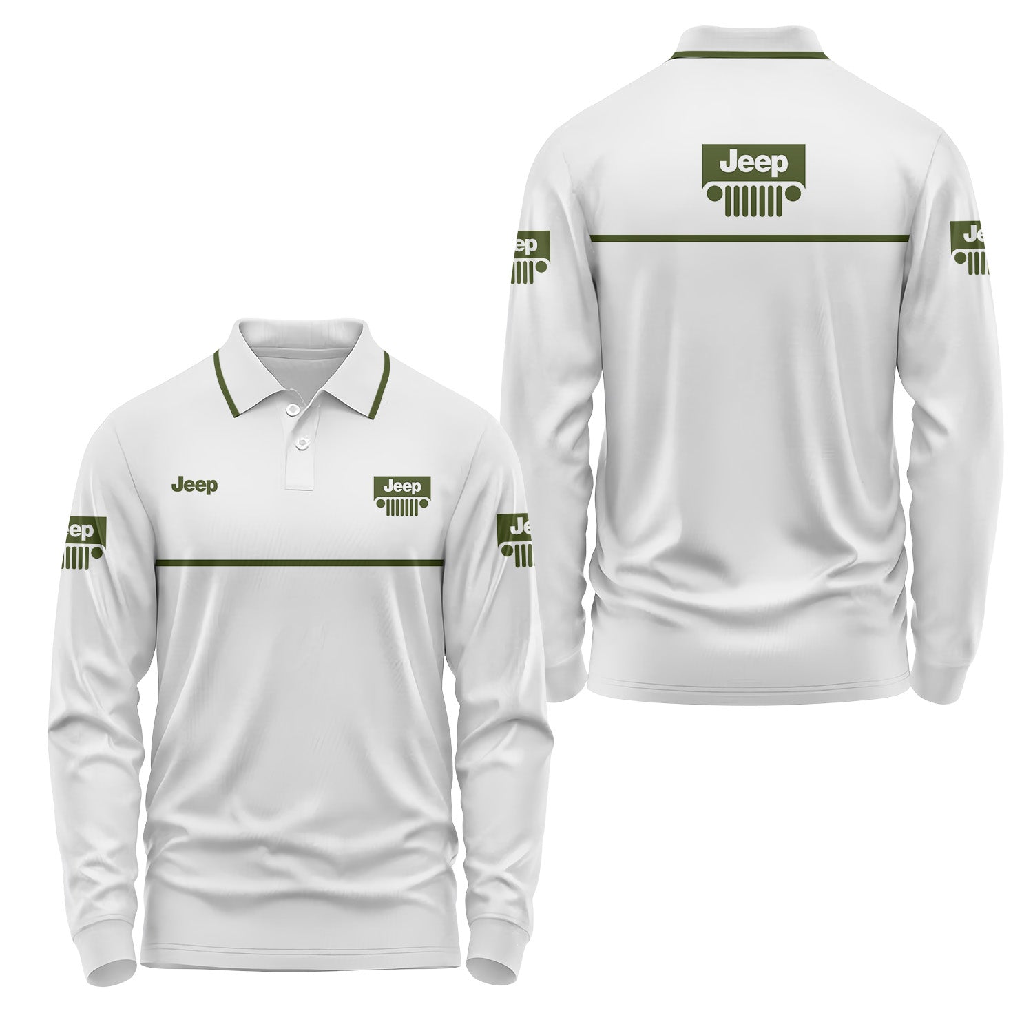 Jeep Long Sleeve Polo USPL470