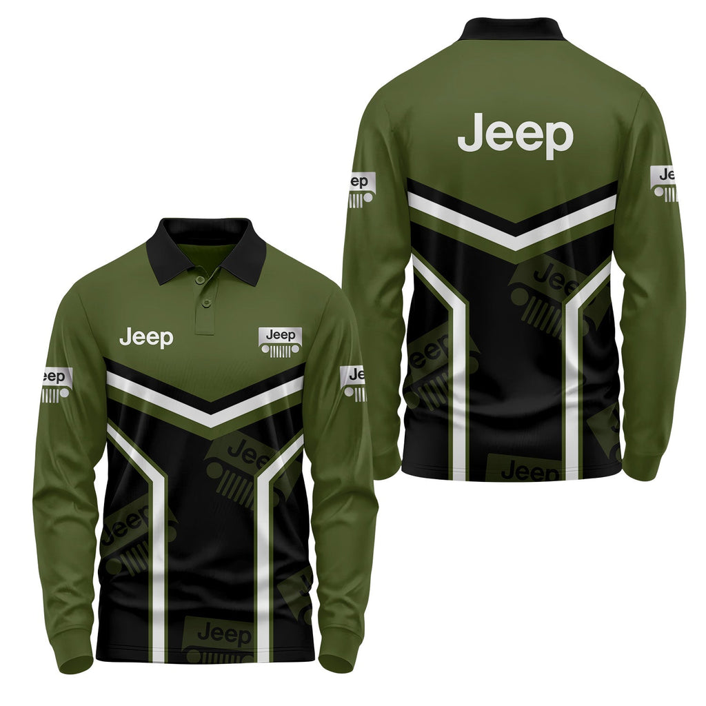 Jeep Long Sleeve Polo USPL443