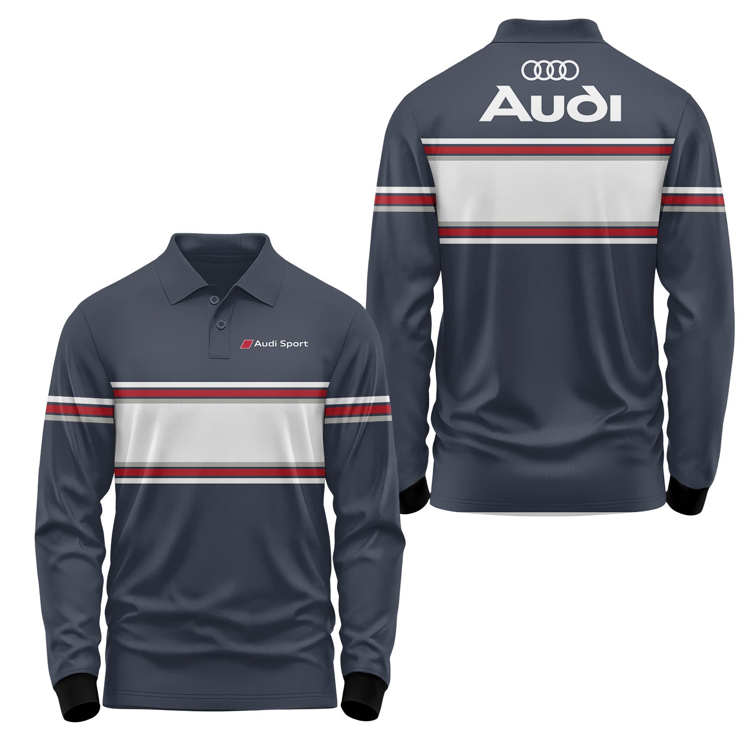 Audi Long Sleeve Polo USPL759