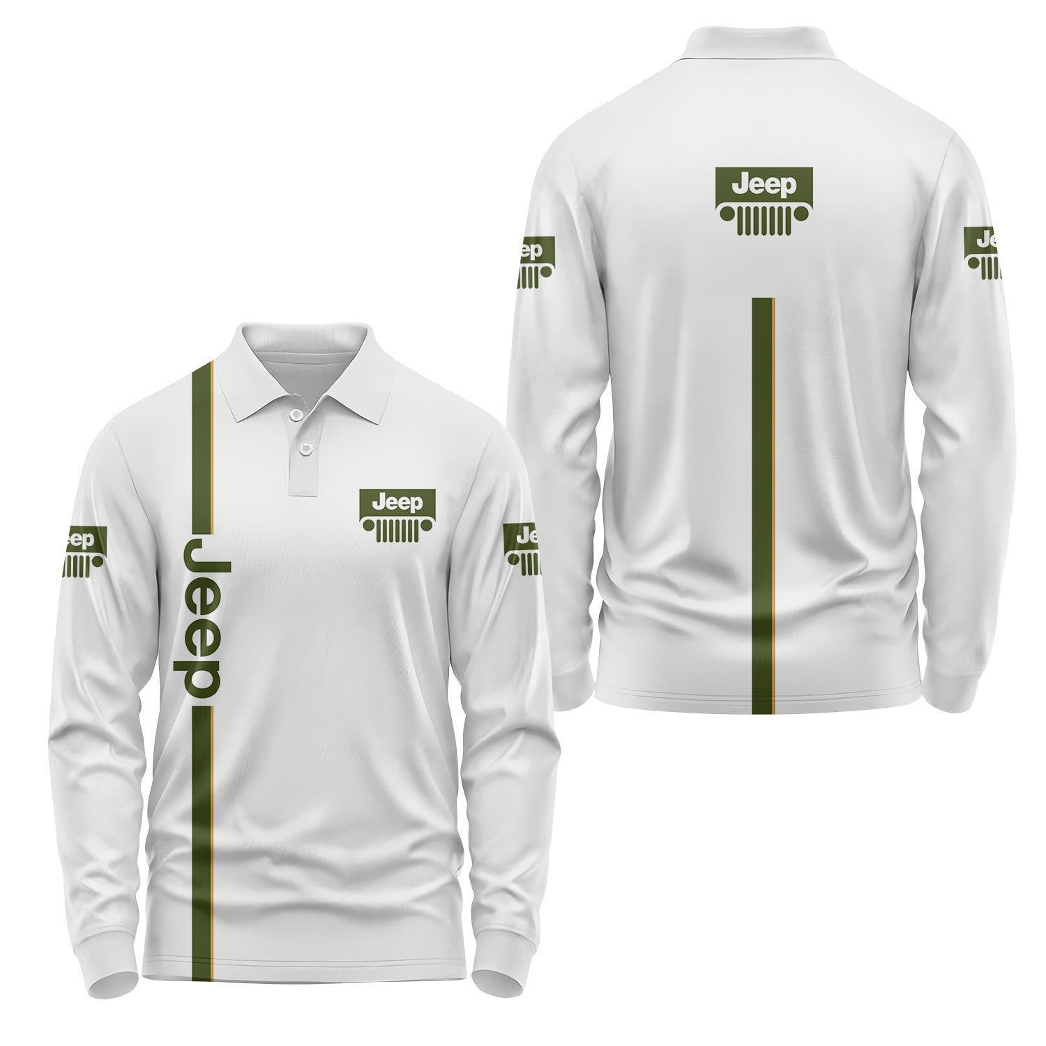 Jeep Long Sleeve Polo USPL454