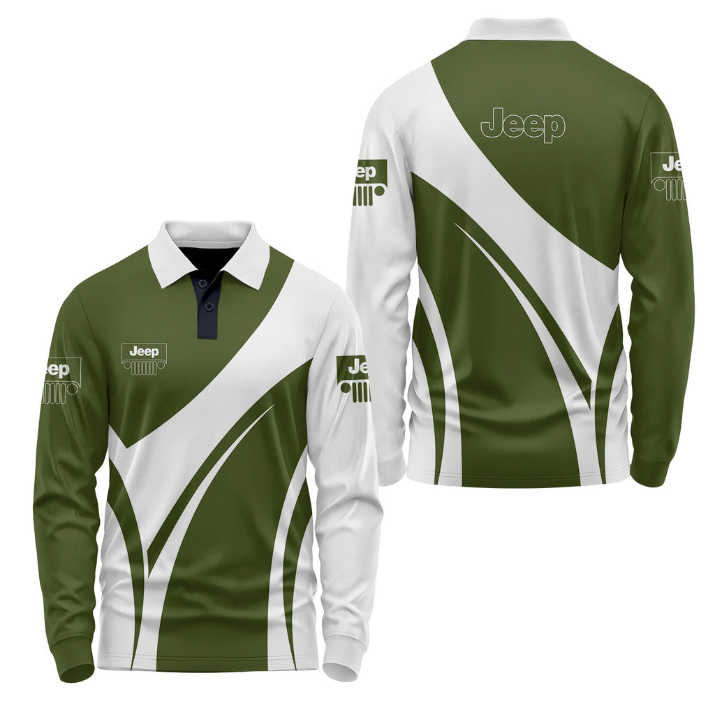 Jeep Long Sleeve Polo USPL424