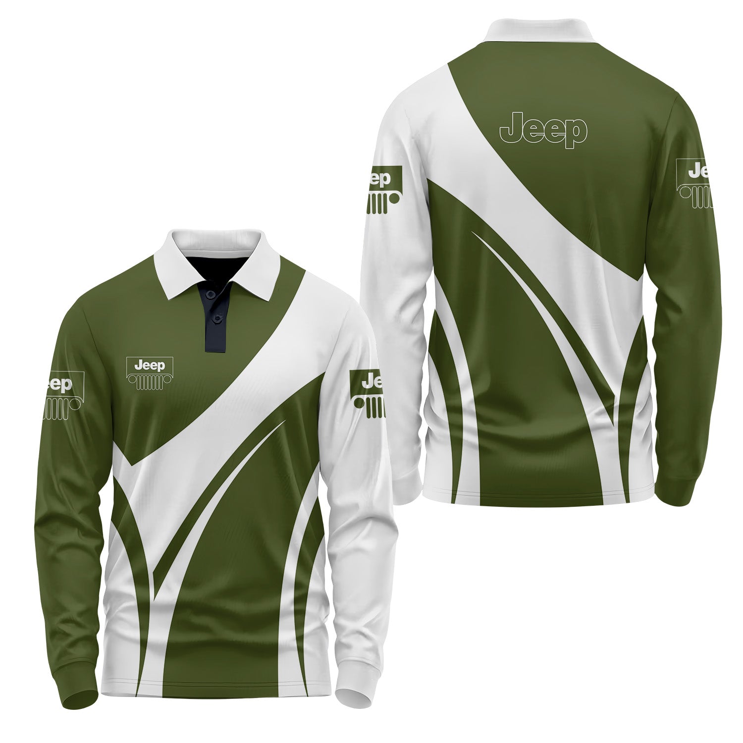 Jeep Long Sleeve Polo USPL424