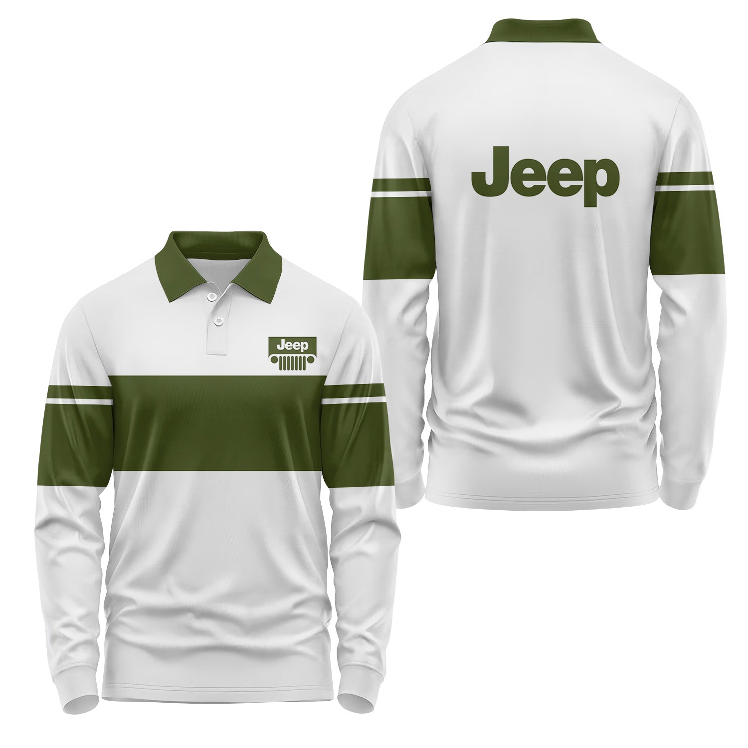 Jeep Long Sleeve Polo USPL472