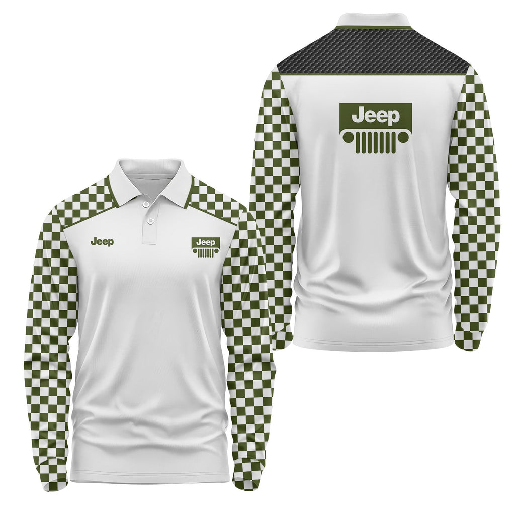 Jeep Long Sleeve Polo USPL473