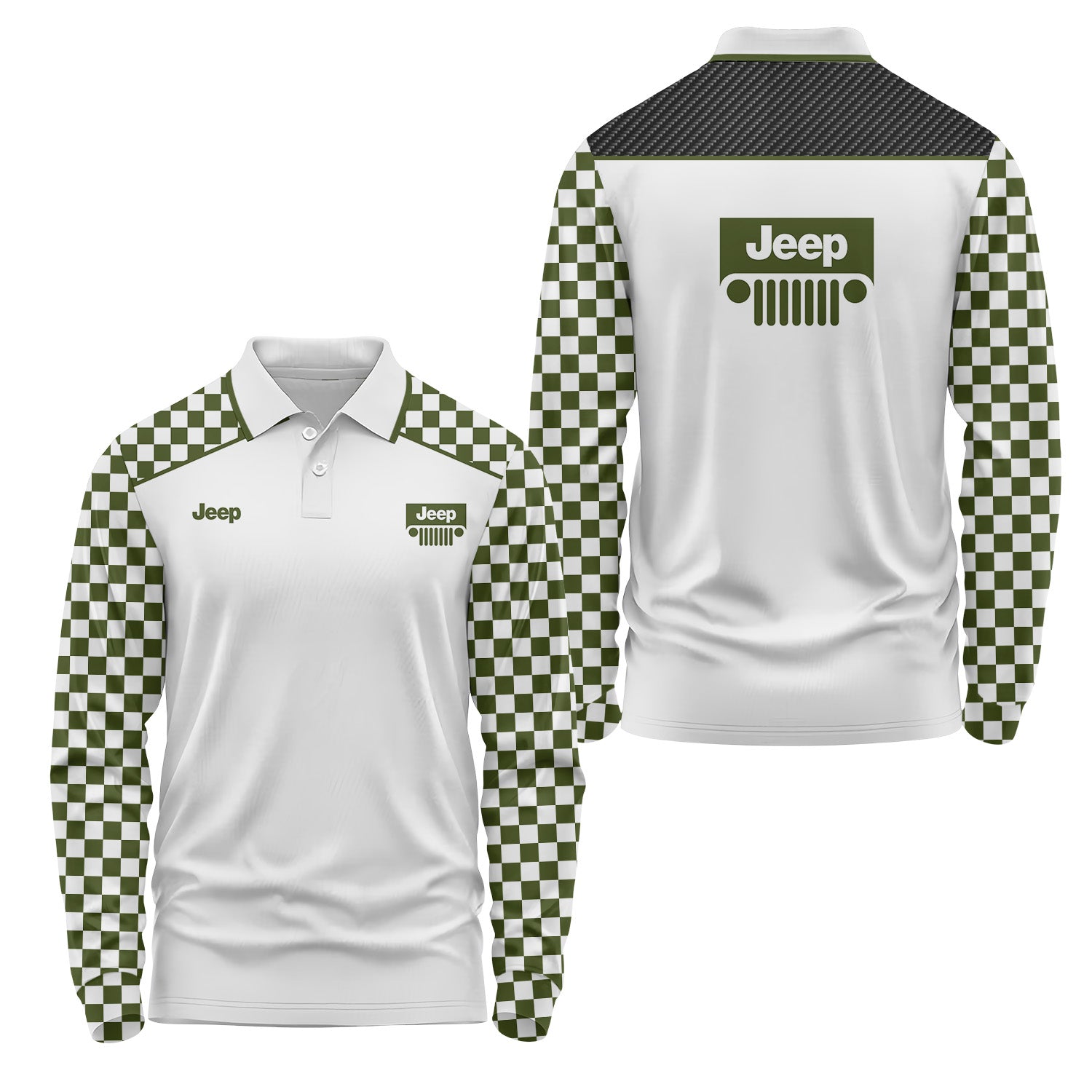 Jeep Long Sleeve Polo USPL473