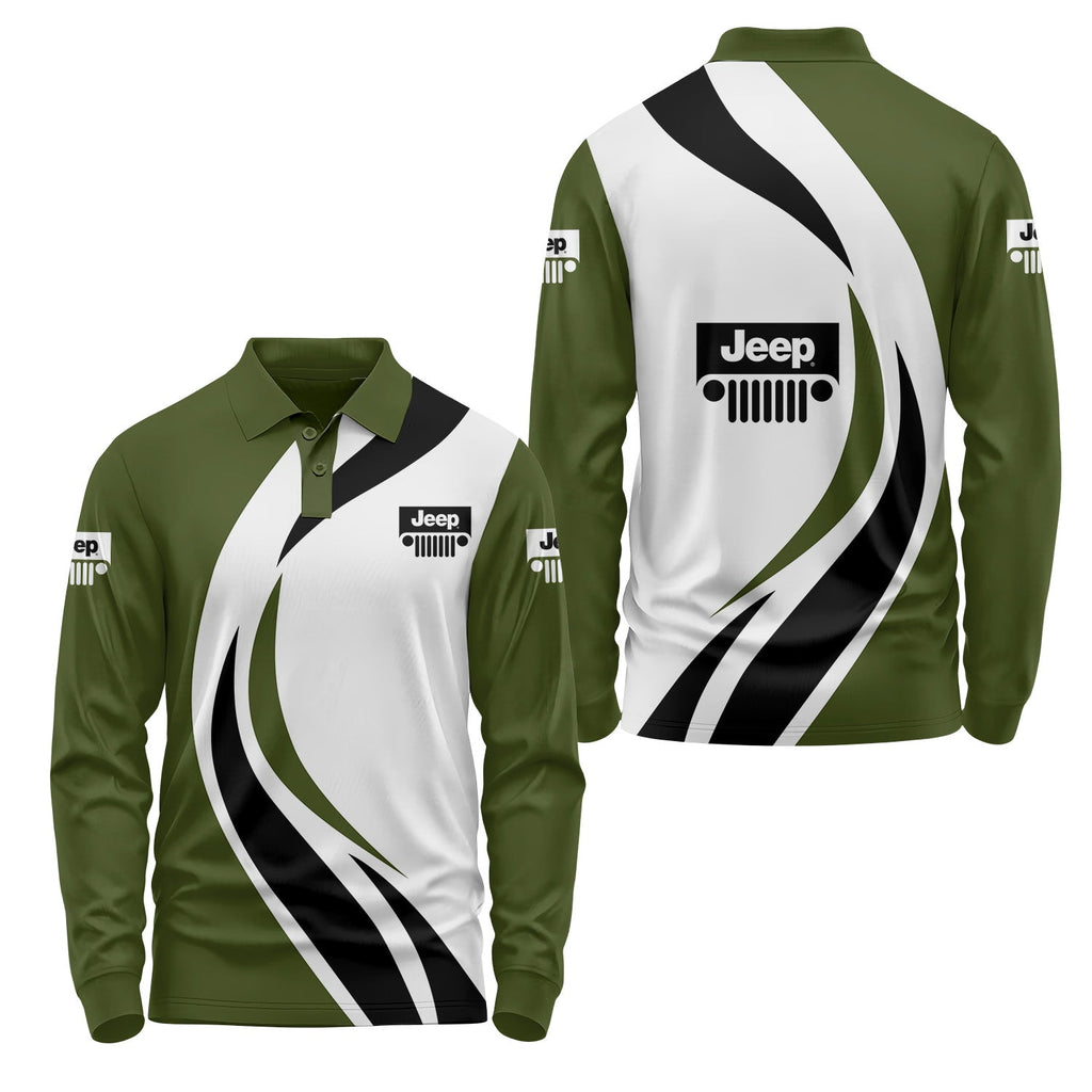 Jeep Long Sleeve Polo USPL429