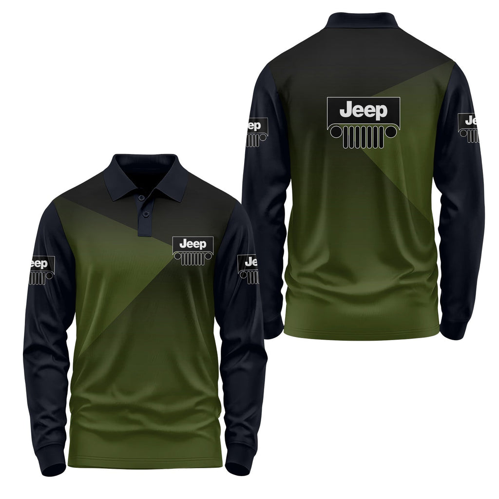 Jeep Long Sleeve Polo USPL449