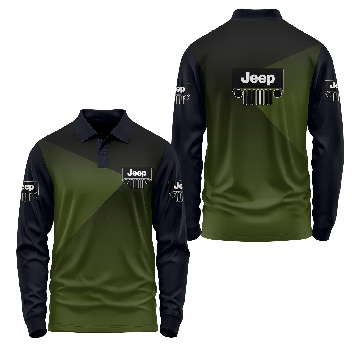 Jeep Long Sleeve Polo USPL449