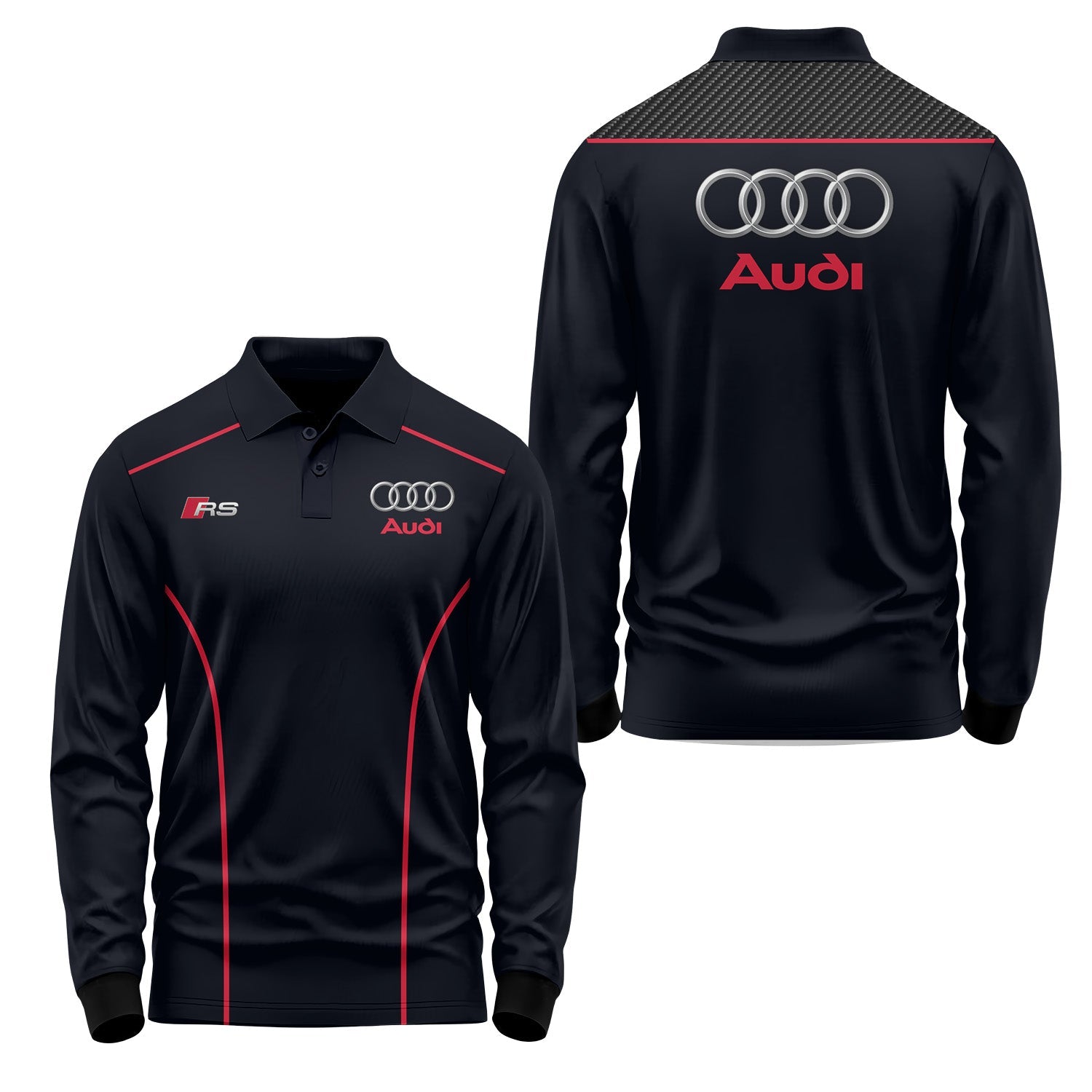 Audi Long Sleeve Polo USPL744