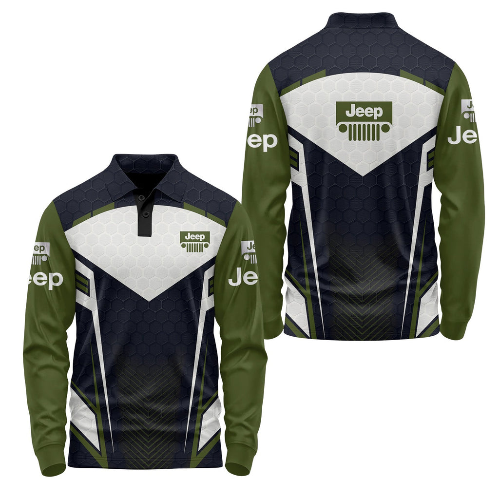 Jeep Long Sleeve Polo USPL439