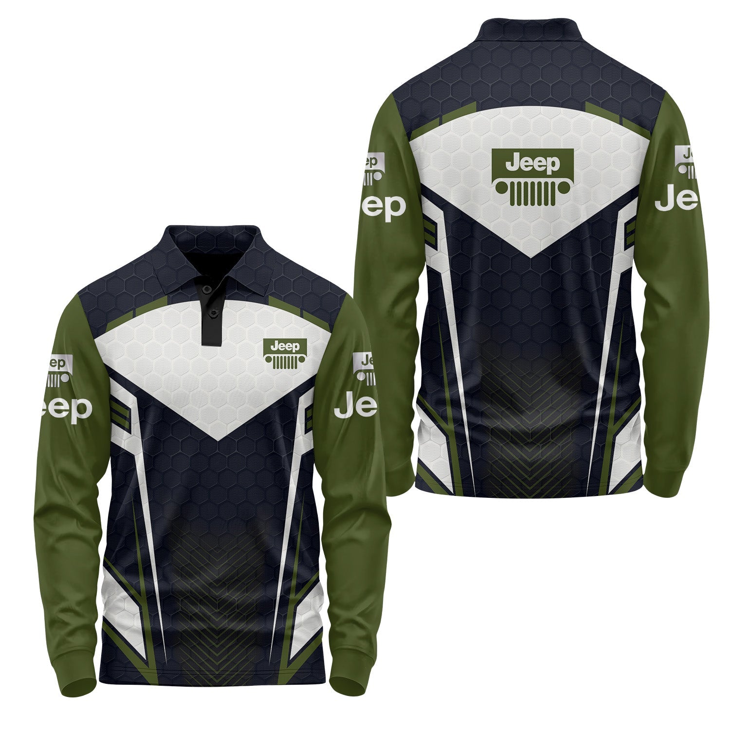 Jeep Long Sleeve Polo USPL439
