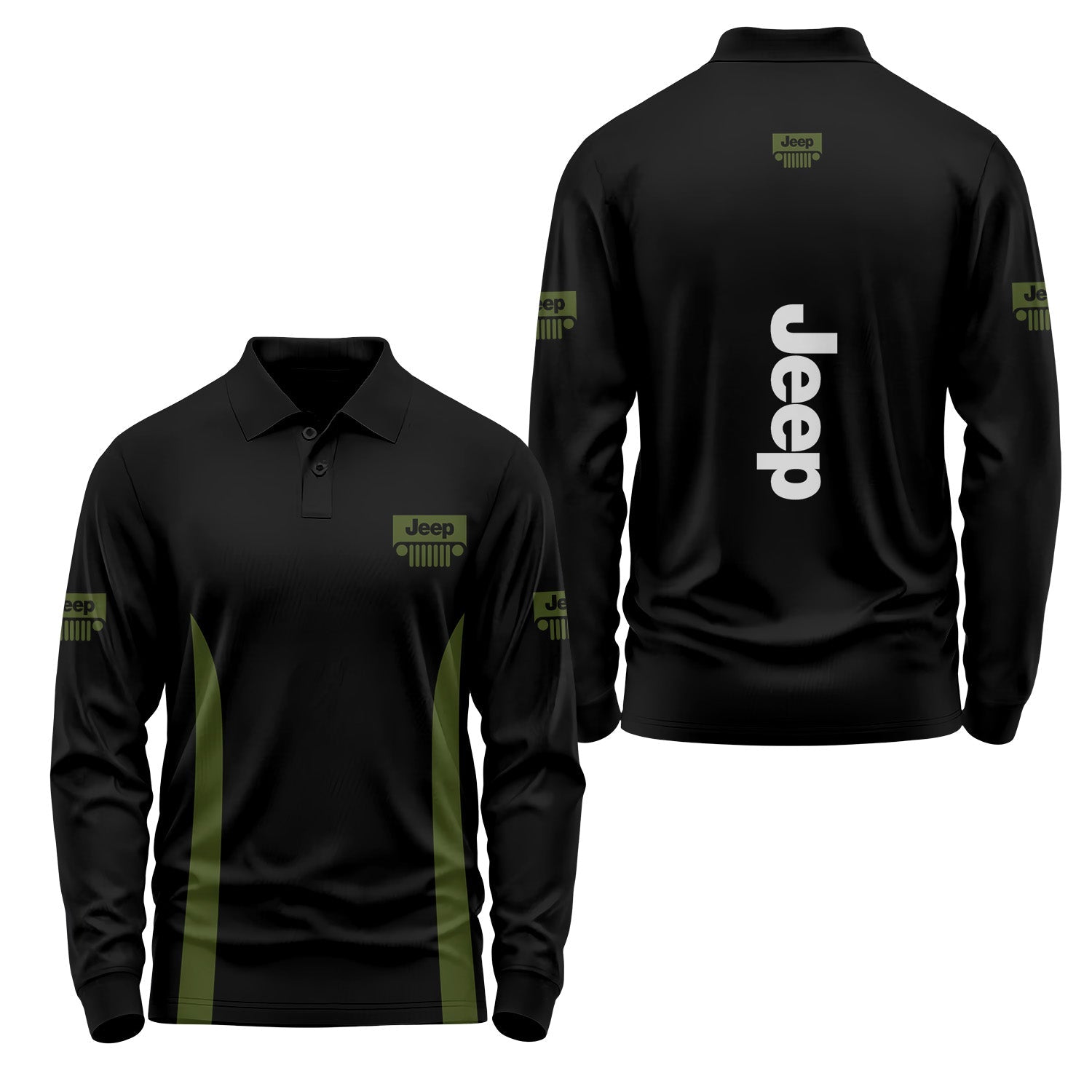 Jeep Long Sleeve Polo USPL451