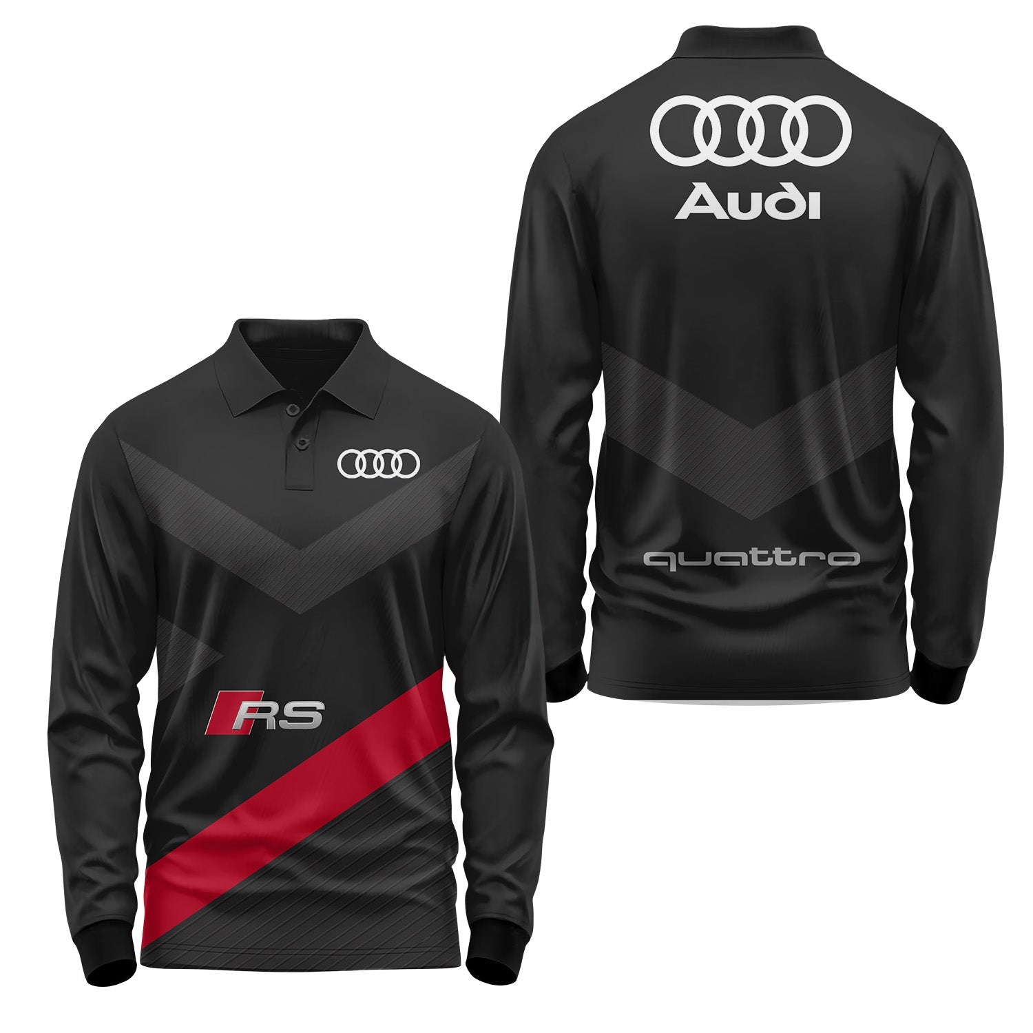 Audi Long Sleeve Polo USPL746