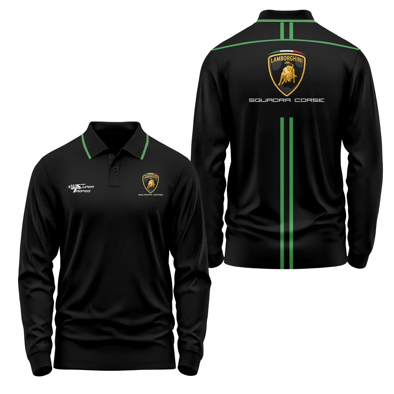 Lamborghini Long Sleeve Polo USPL663