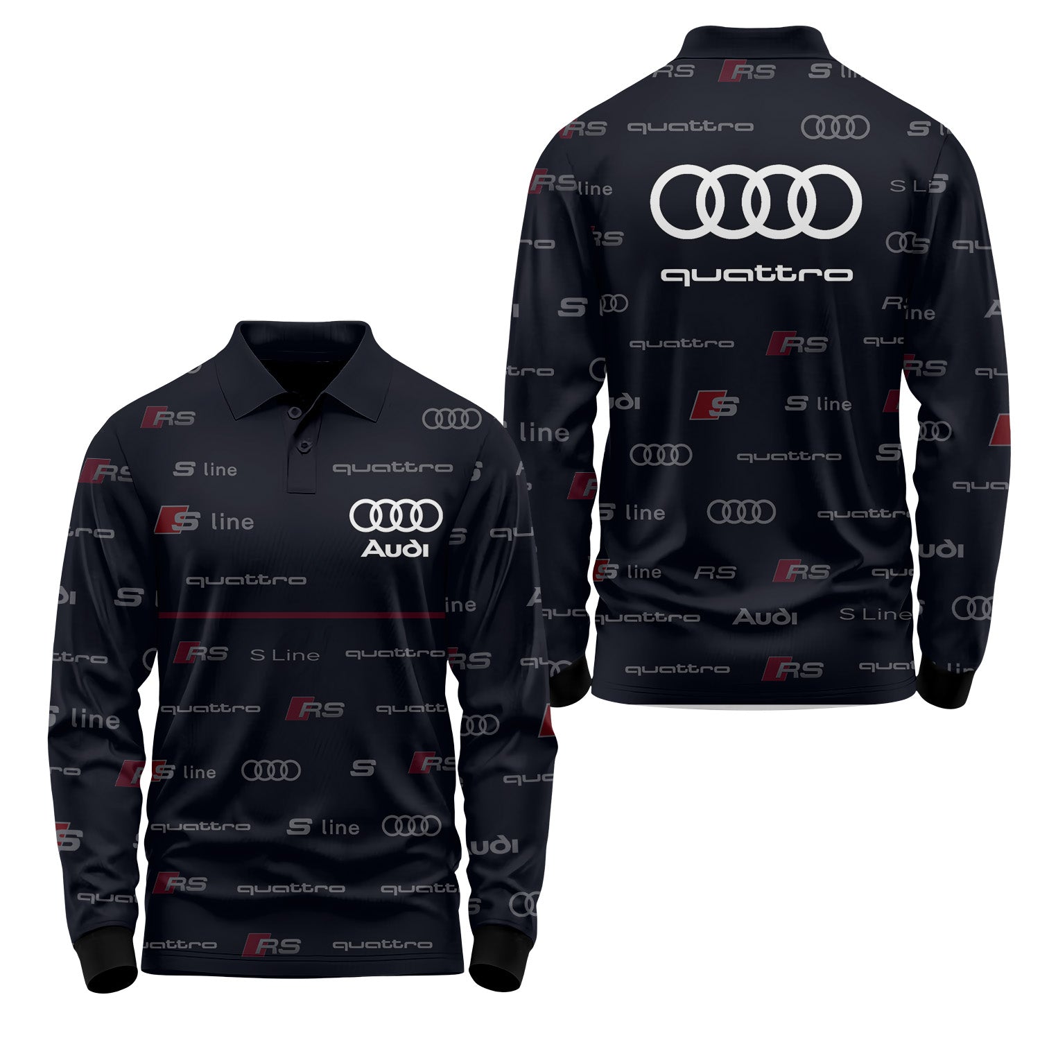 Audi Long Sleeve Polo USPL745