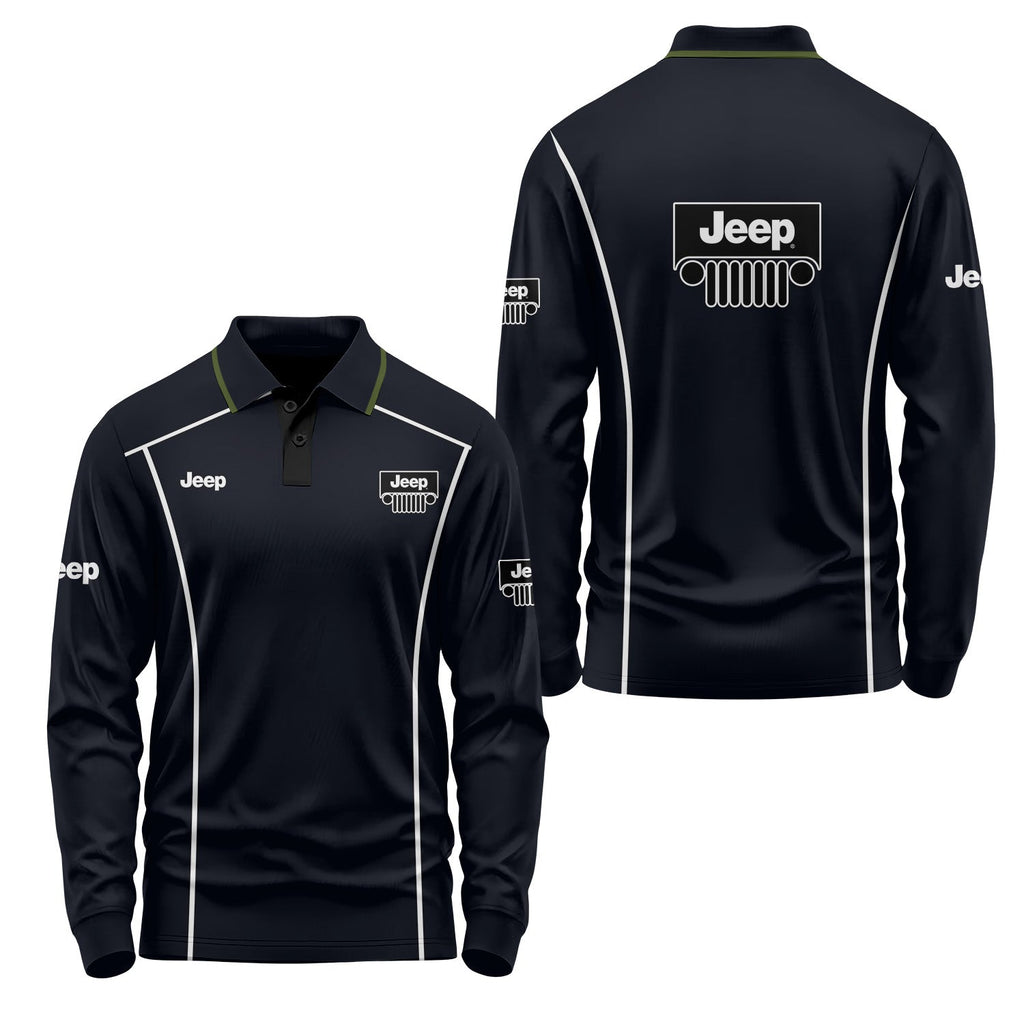 Jeep Long Sleeve Polo USPL474