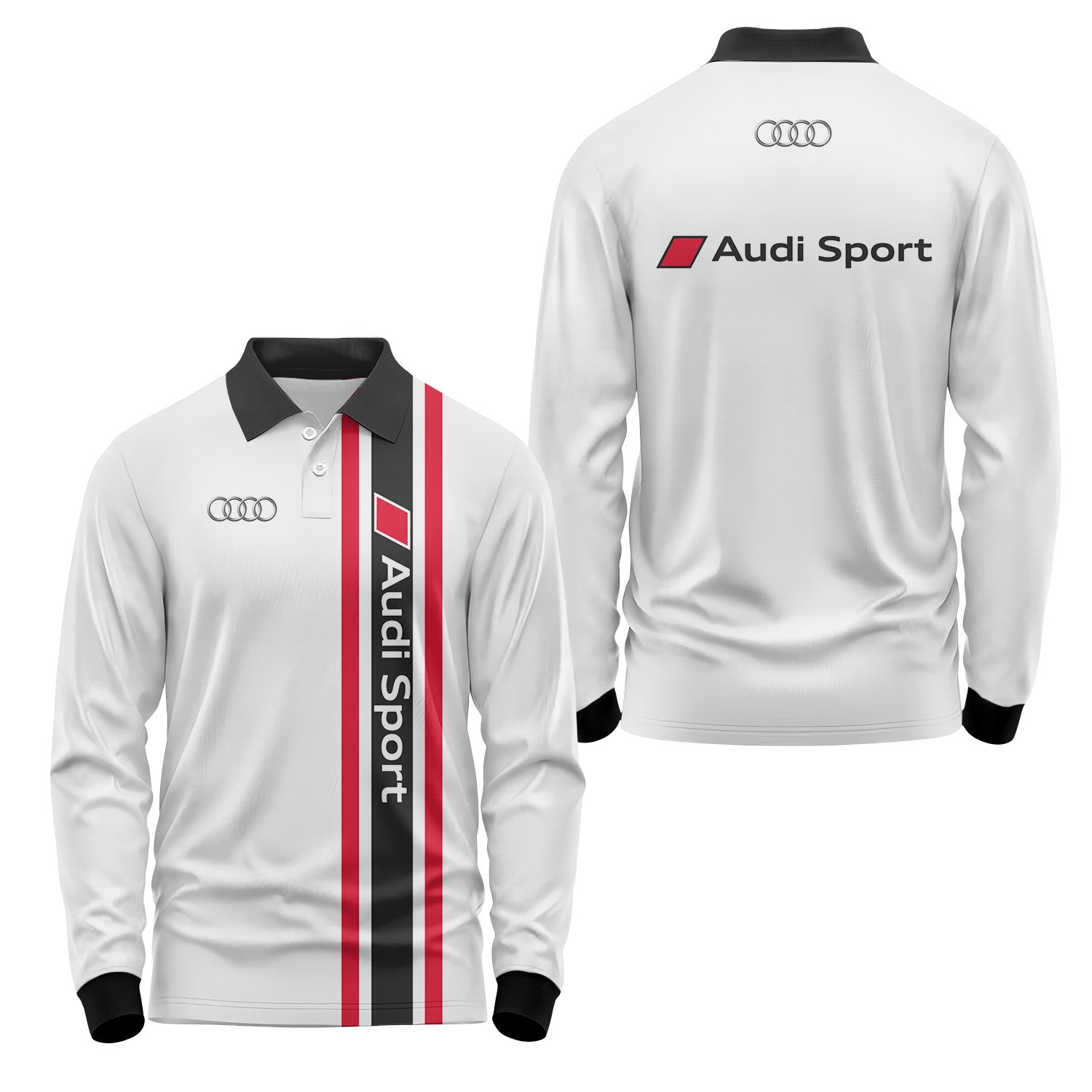 Audi Long Sleeve Polo USPL741