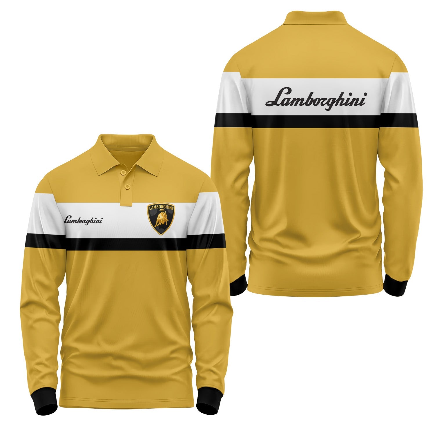 Lamborghini Long Sleeve Polo USPL722