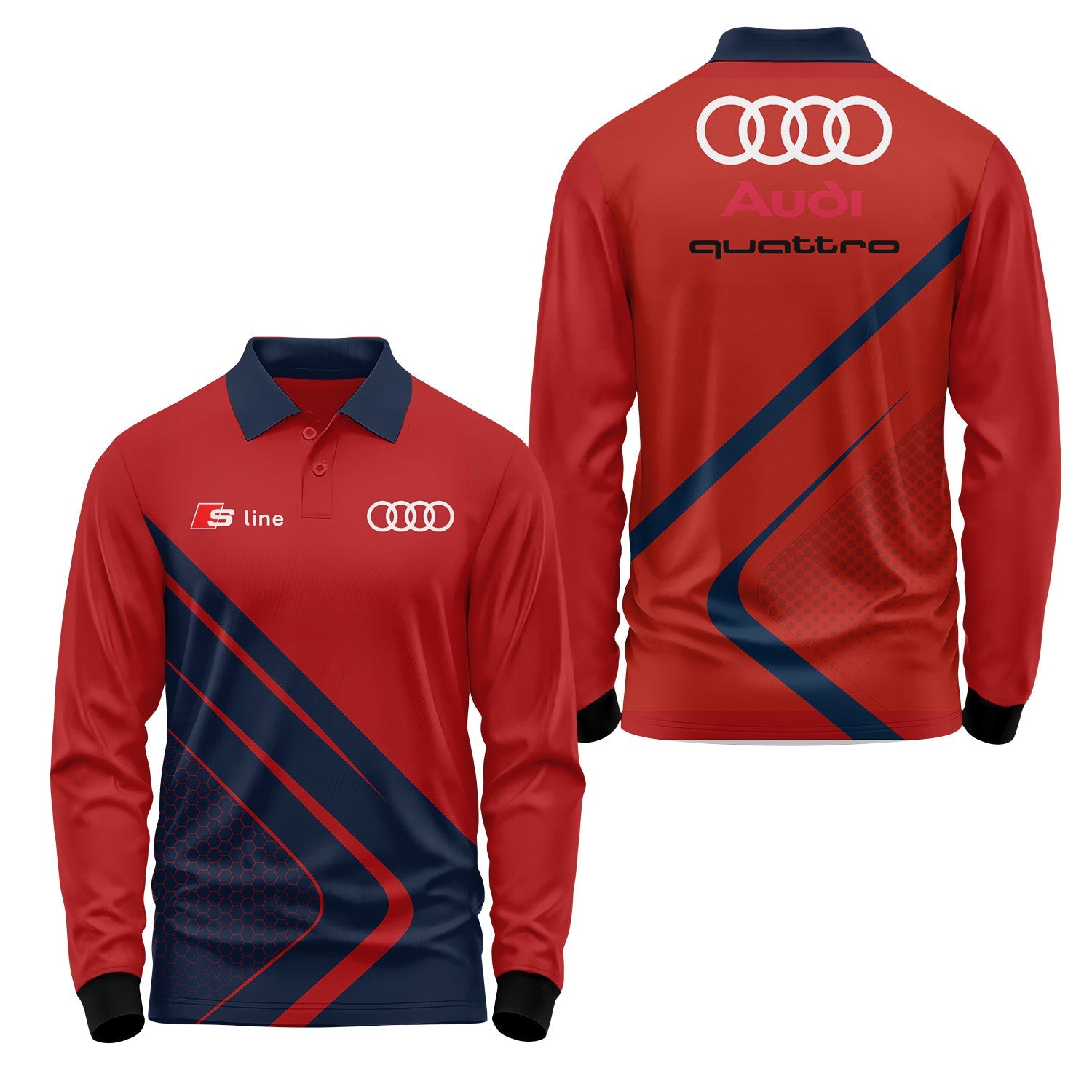 Audi Long Sleeve Polo USPL751
