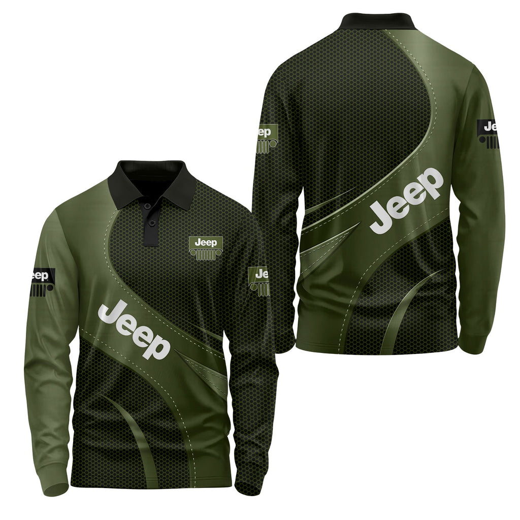 Jeep Long Sleeve Polo USPL453