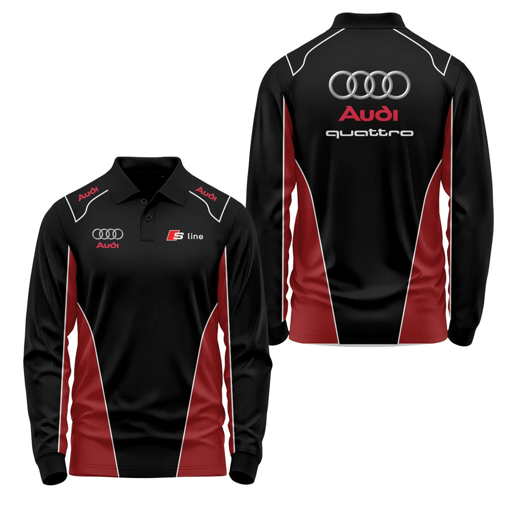 Audi Long Sleeve Polo USPL749