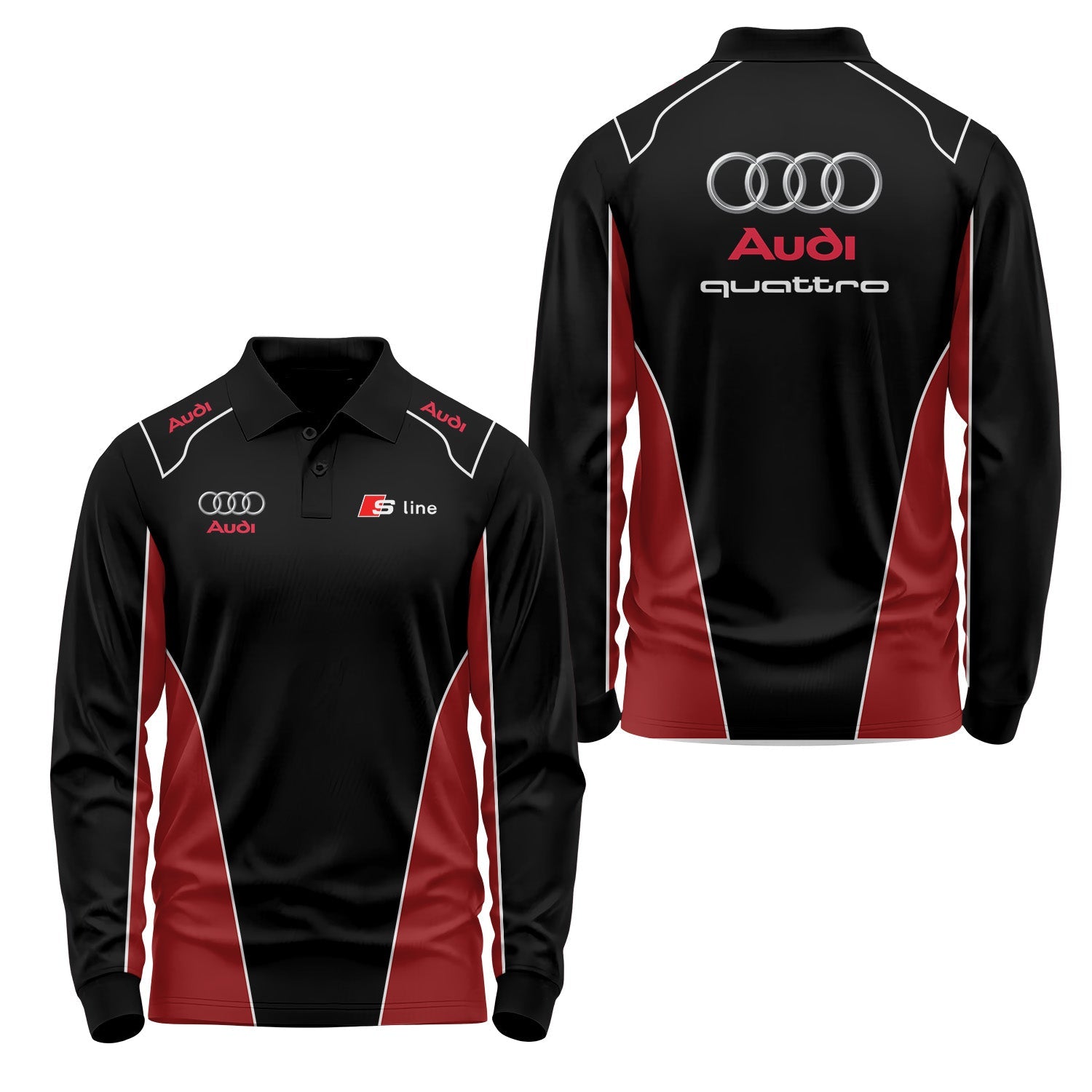 Audi Long Sleeve Polo USPL749