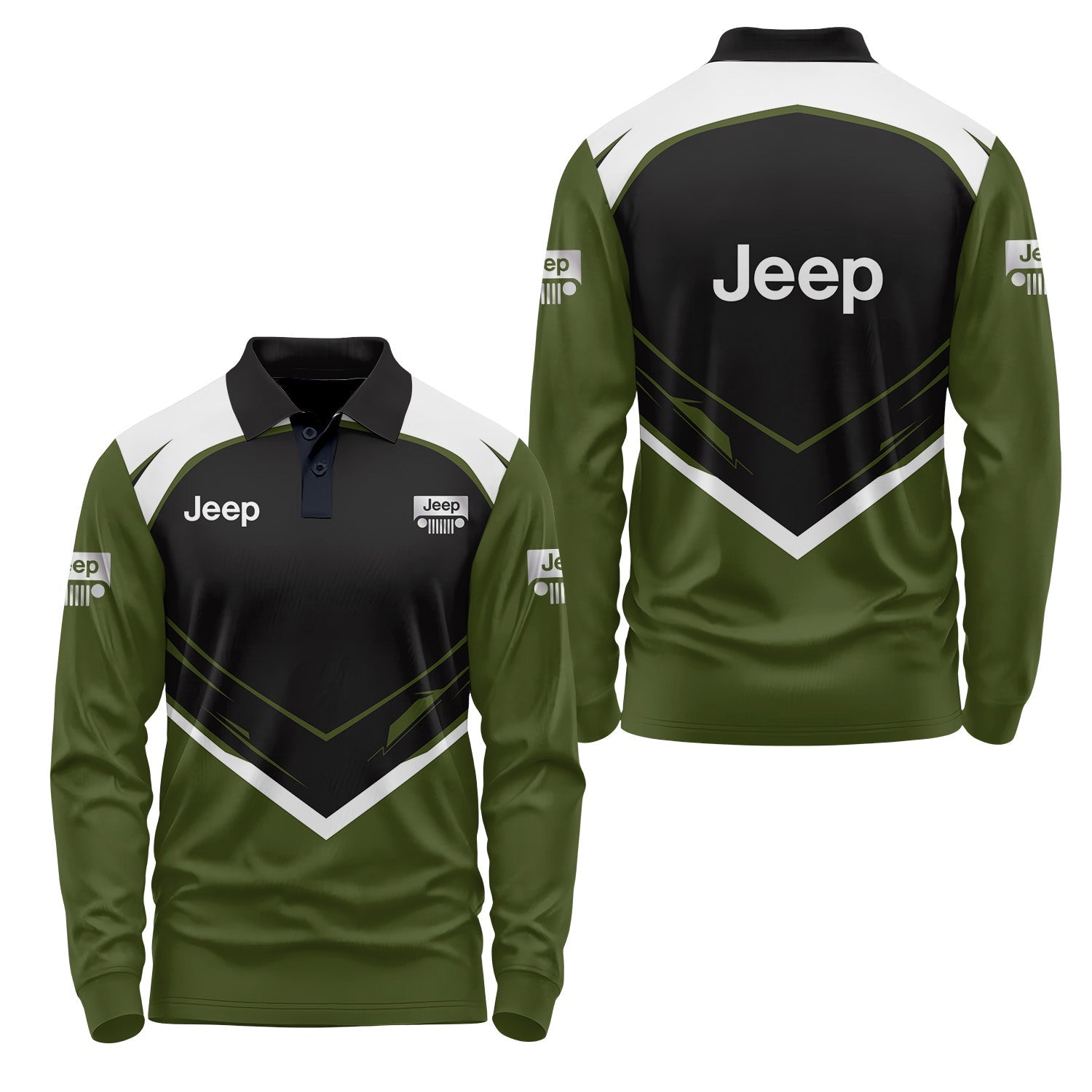 Jeep Long Sleeve Polo USPL446