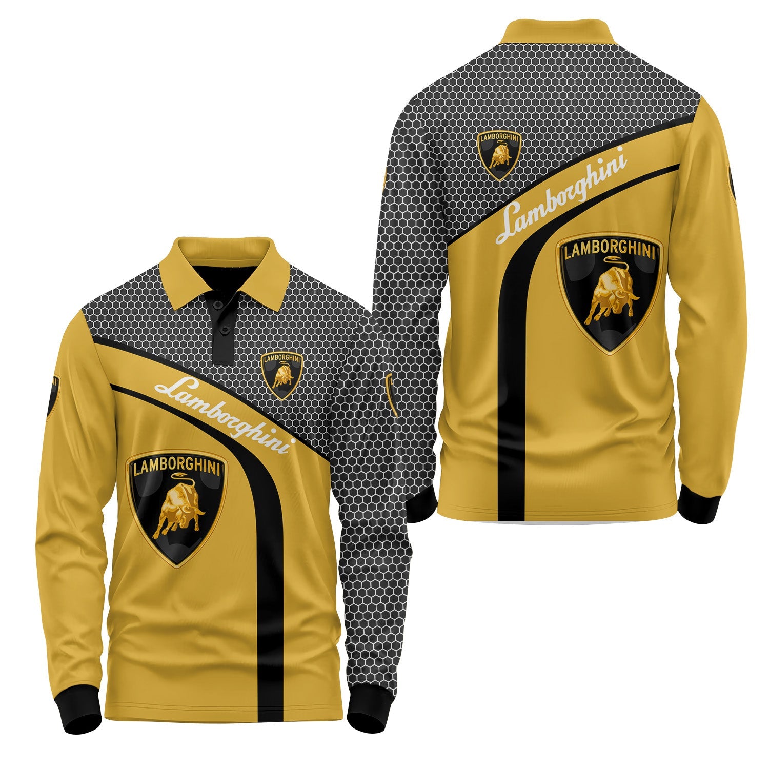 Lamborghini Long Sleeve Polo USPL676
