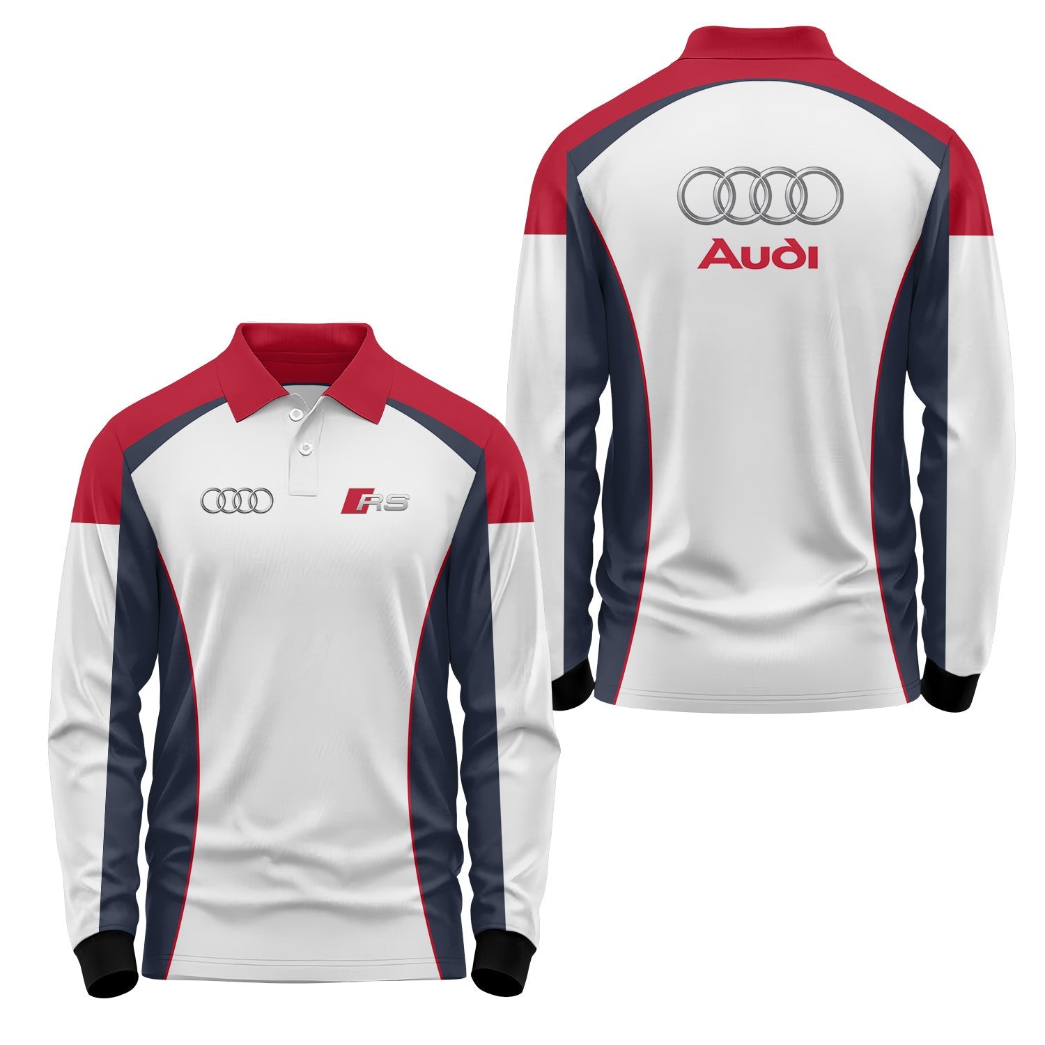 Audi Long Sleeve Polo USPL739