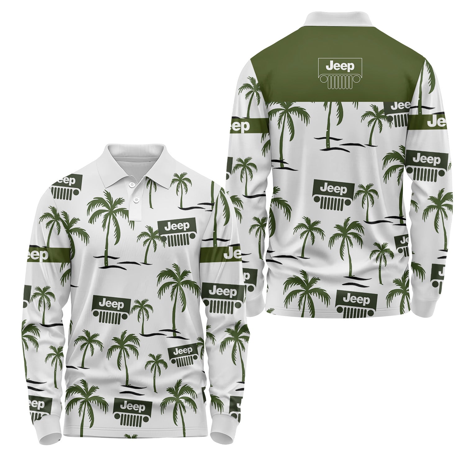 Jeep Long Sleeve Polo USPL415