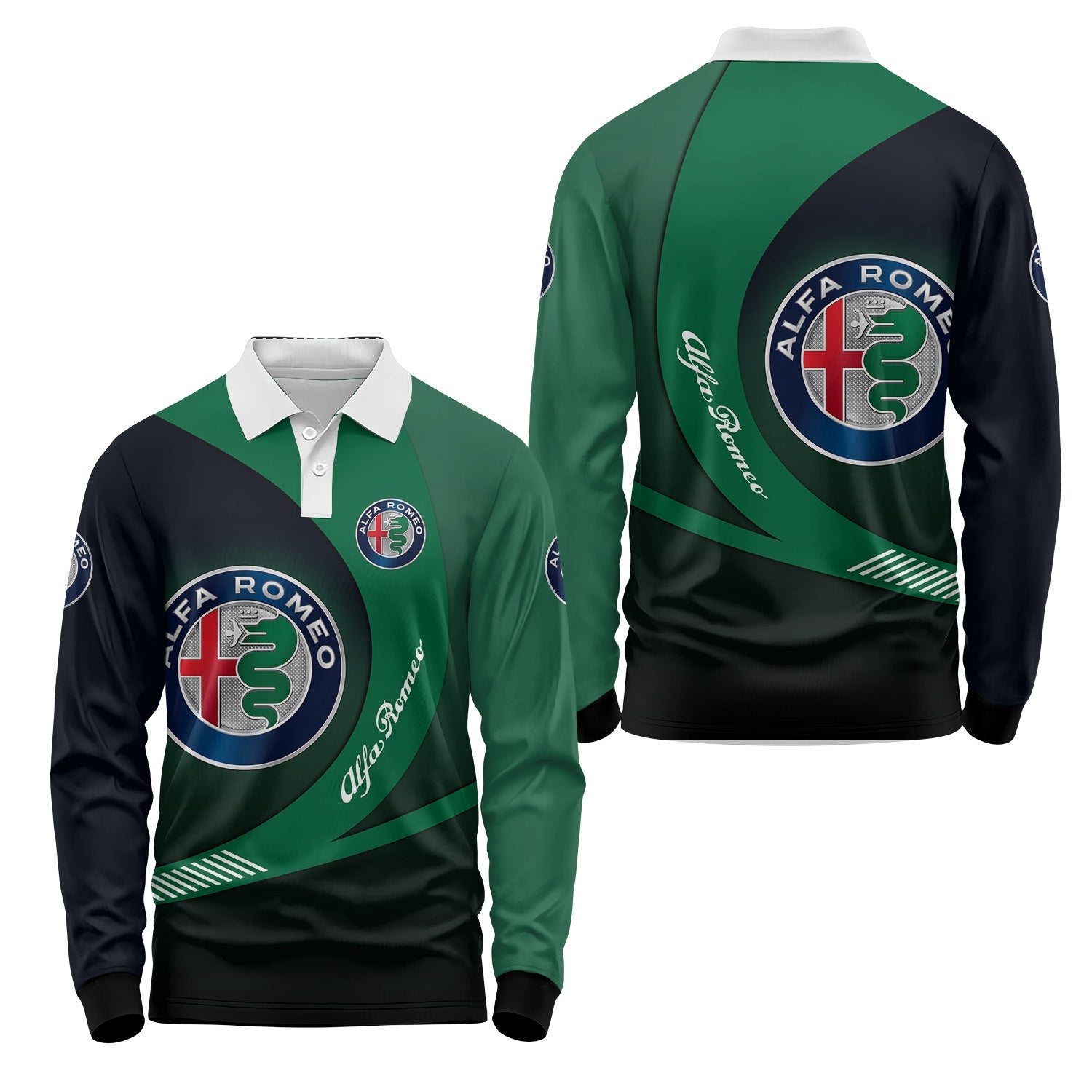 Alfa Romeo Long Sleeve Polo USPL611