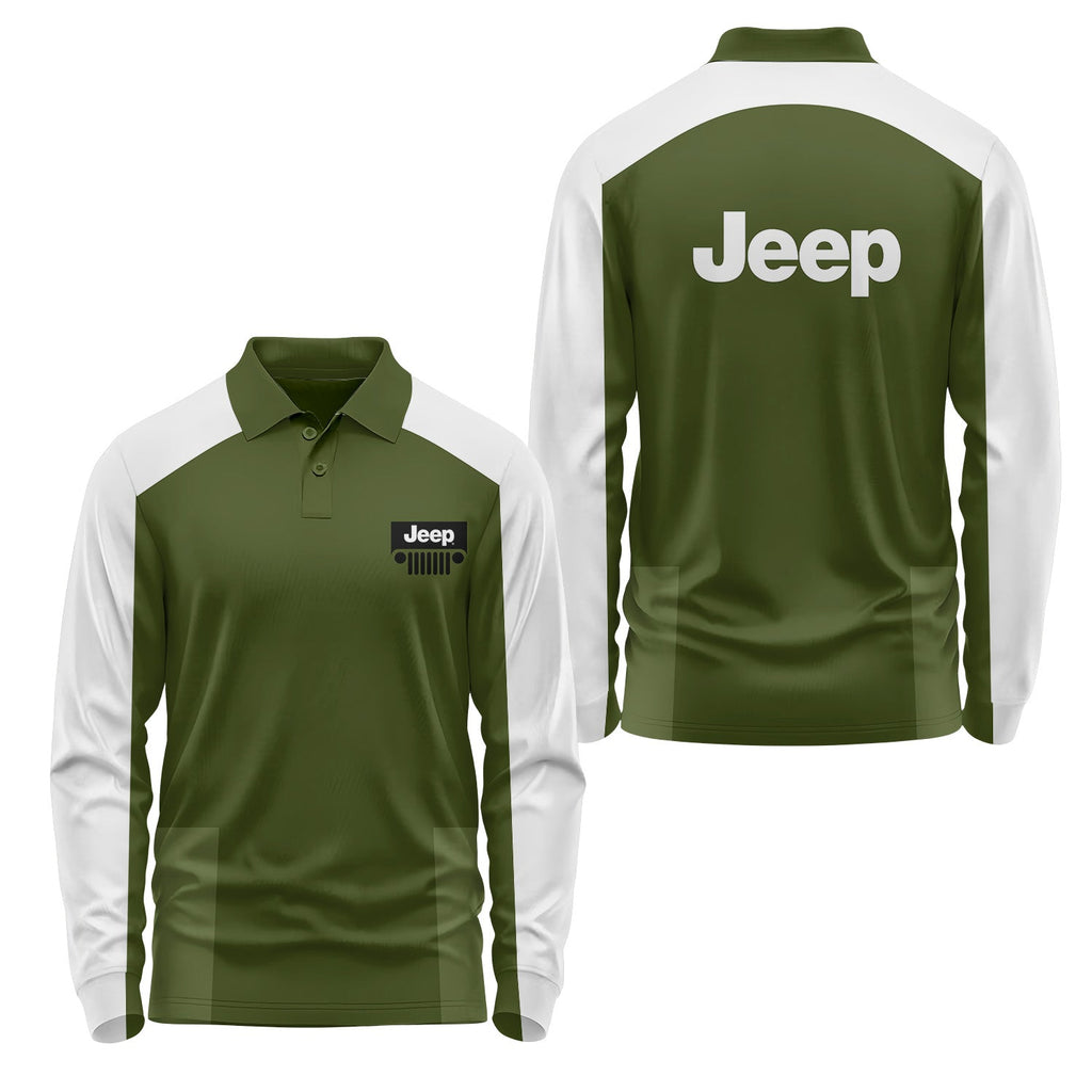 Jeep Long Sleeve Polo USPL459