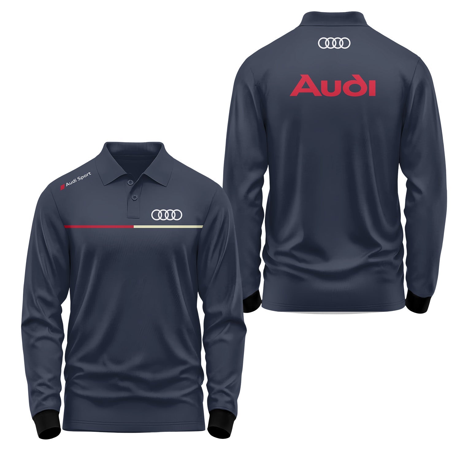 Audi Long Sleeve Polo USPL738