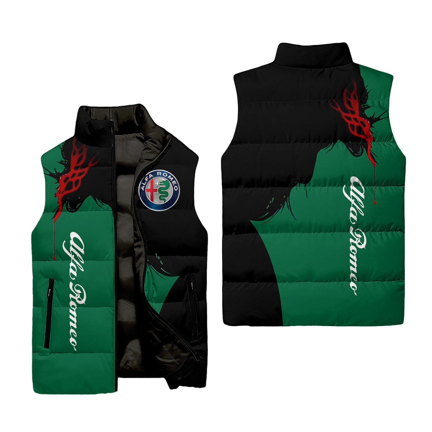 Alfa Romeo Sleeveless Puffer Jacket USPL606