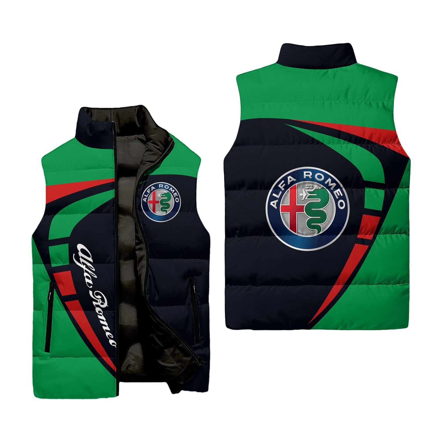 Alfa Romeo Sleeveless Puffer Jacket USPL632