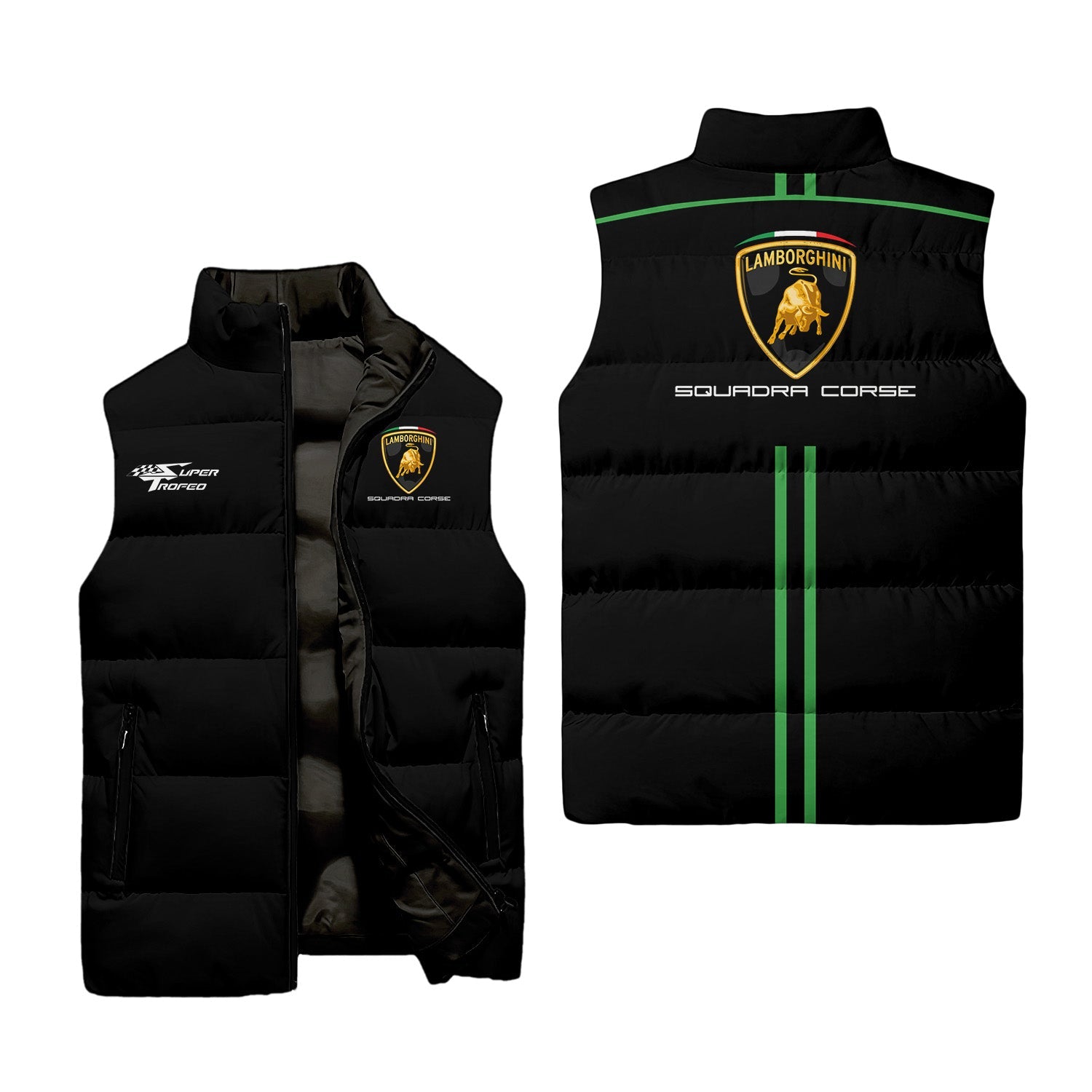 Lamborghini Sleeveless Puffer Jacket USPL663