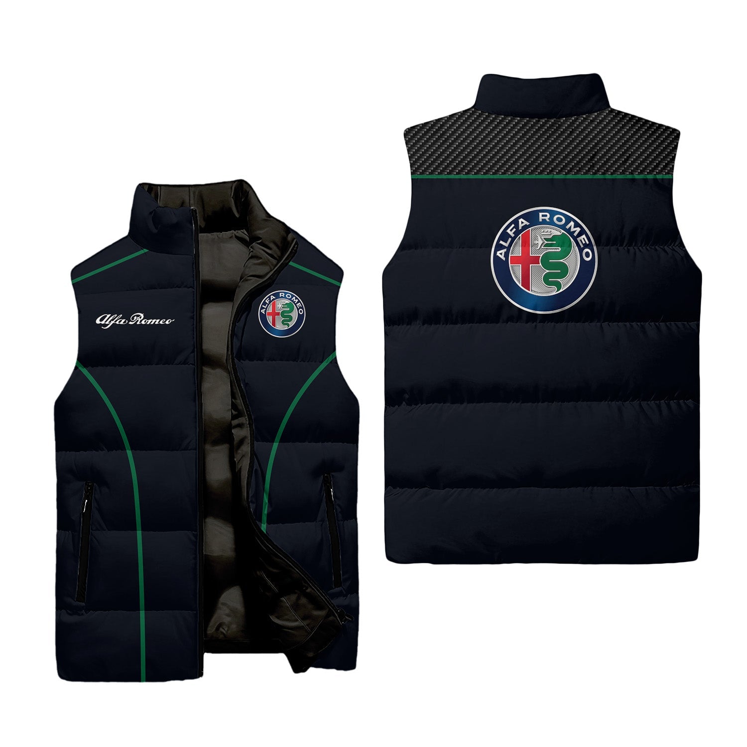 Alfa Romeo Sleeveless Puffer Jacket USPL657
