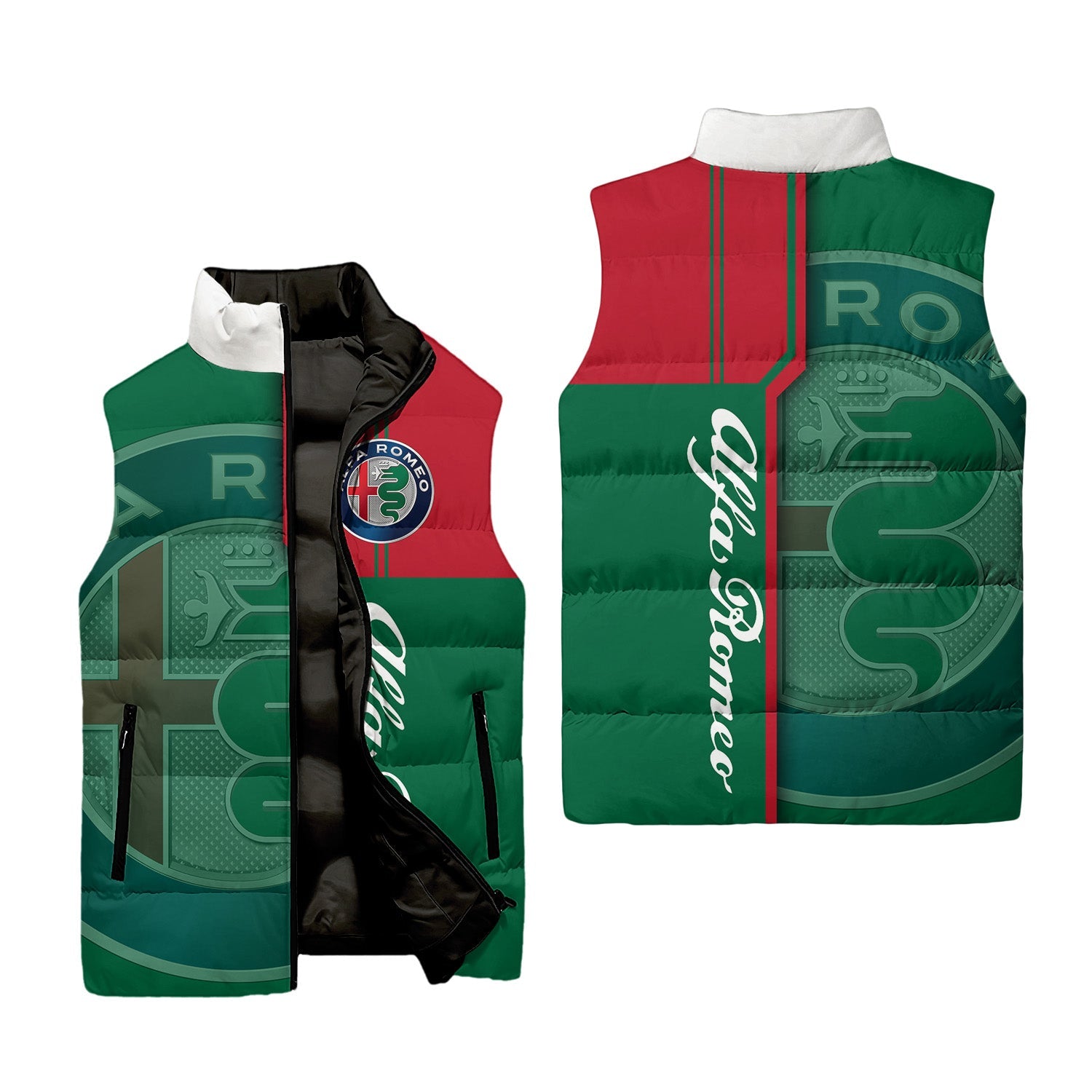 Alfa Romeo Sleeveless Puffer Jacket USPL602